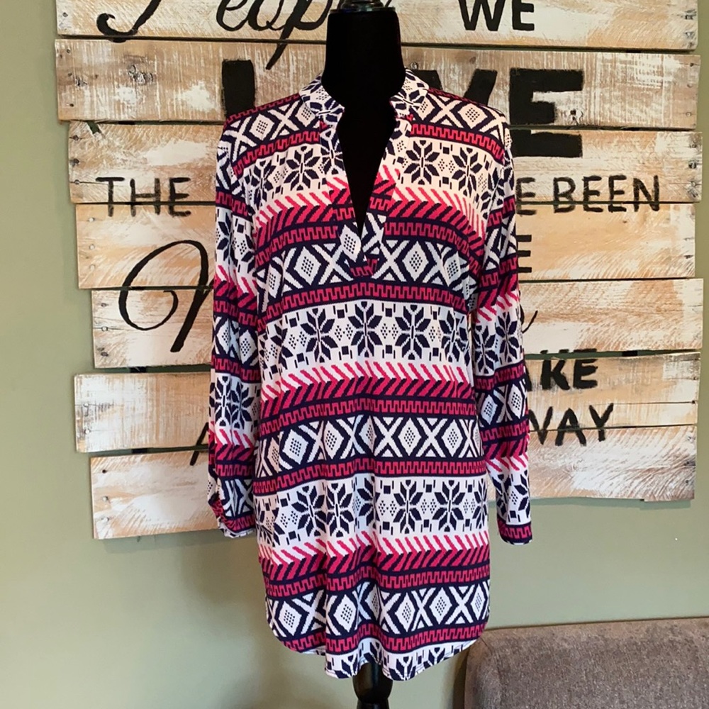 Betsy Red Couture tunic